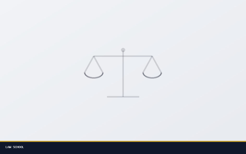 Scales of justice illustration for Law School stories