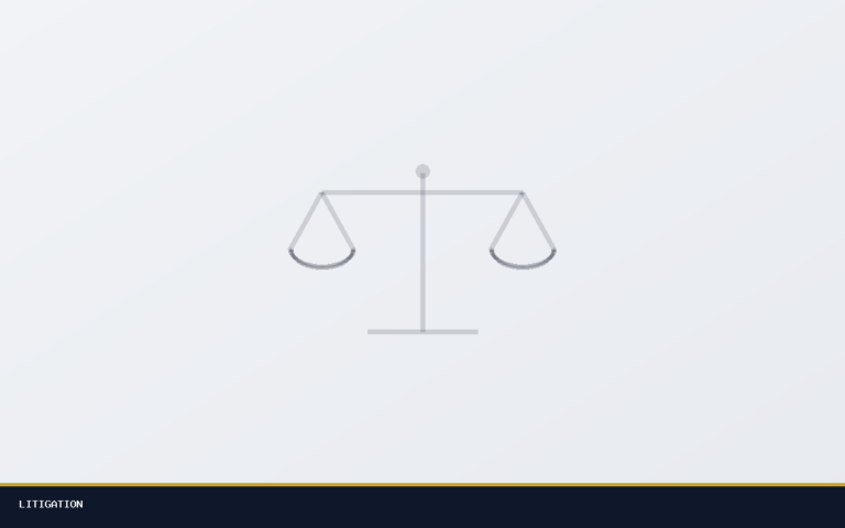 Scales of justice illustration for Litigation stories