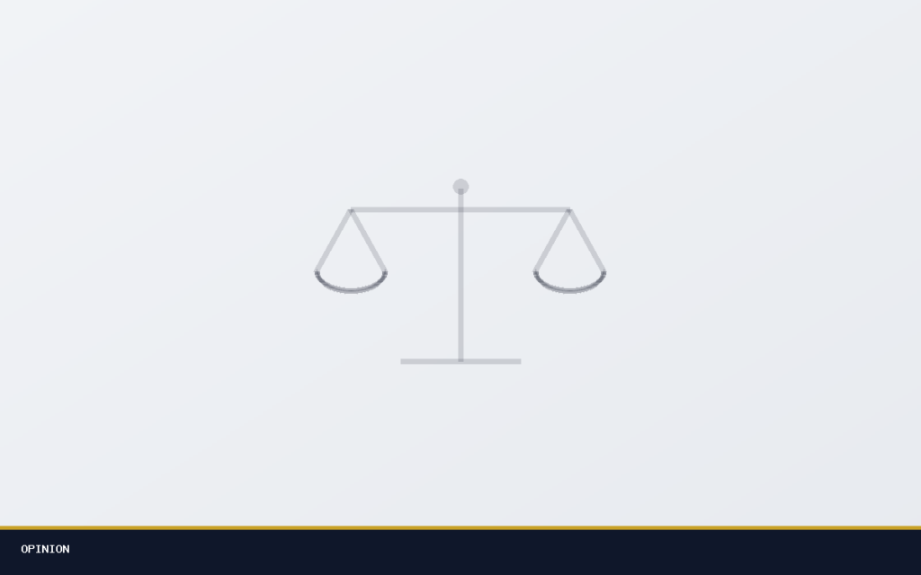 Scales of justice illustration for Opinion stories